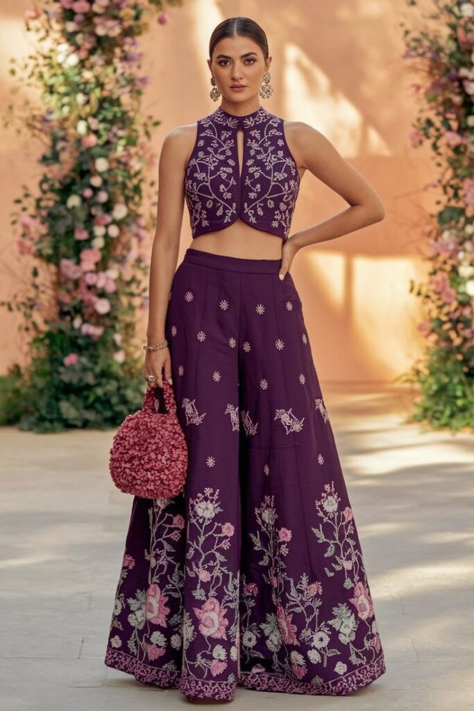 purple outfit